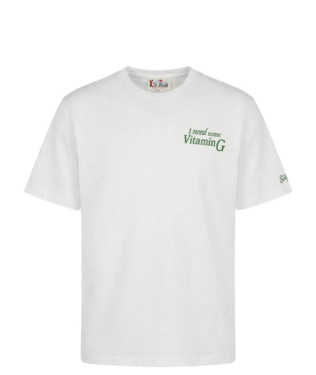 MC2 SAINT BARTH Белая хлопковая футболка, фото 1