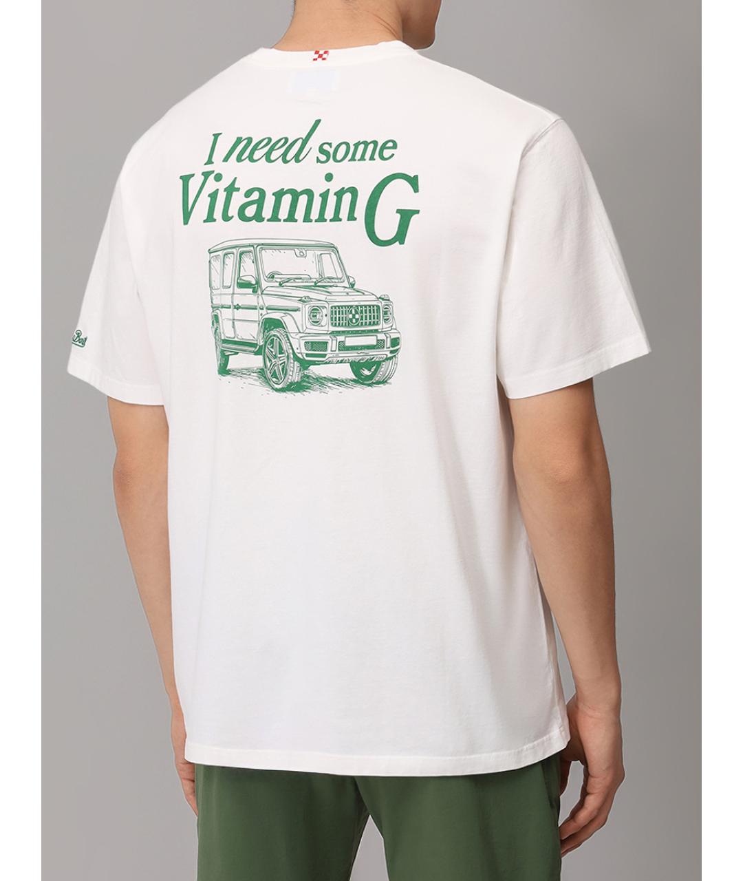 MC2 SAINT BARTH Белая хлопковая футболка, фото 3