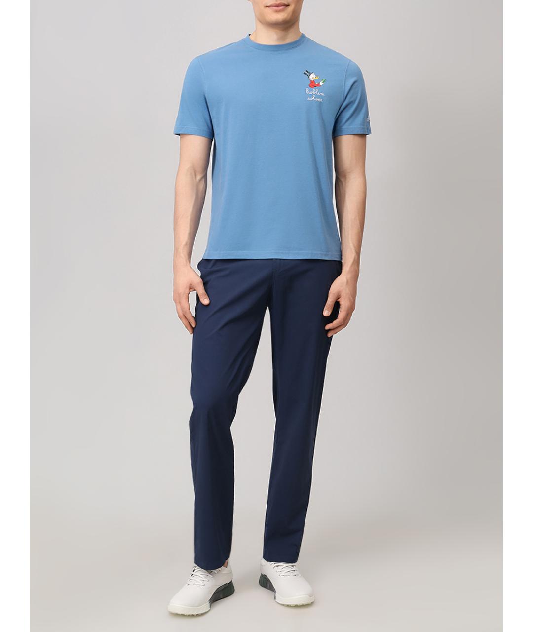 MC2 SAINT BARTH Голубая хлопковая футболка, фото 2