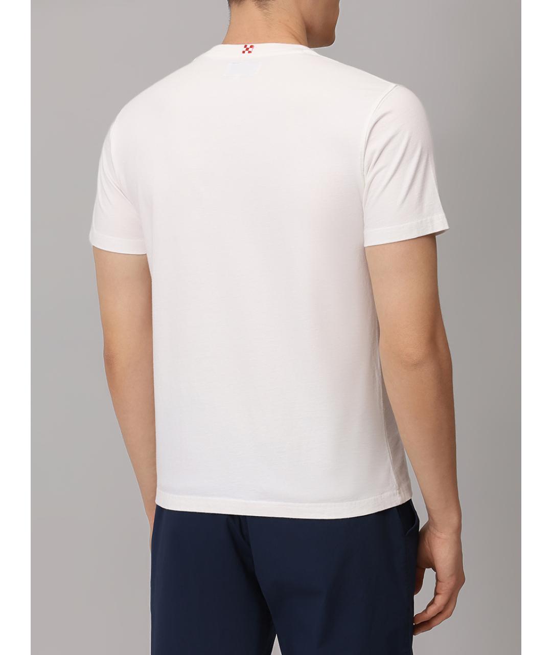 MC2 SAINT BARTH Белая хлопковая футболка, фото 3