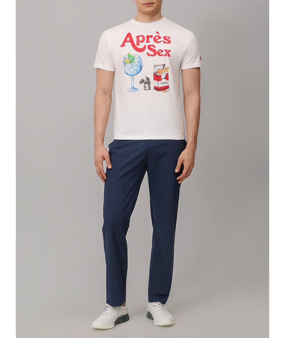 MC2 SAINT BARTH Белая хлопковая футболка, фото 2