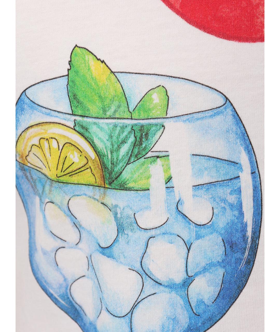 MC2 SAINT BARTH Белая хлопковая футболка, фото 6