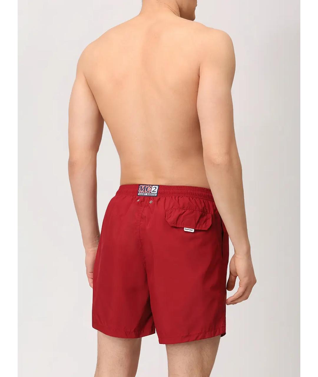 MC2 SAINT BARTH Бордовые шорты, фото 3