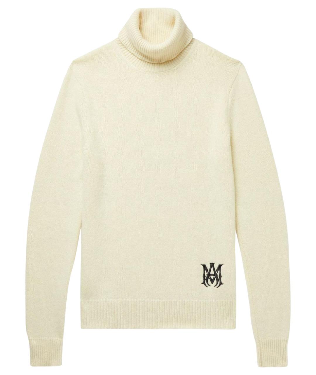 AMIRI Бежевая кашемировая водолазка, фото 1