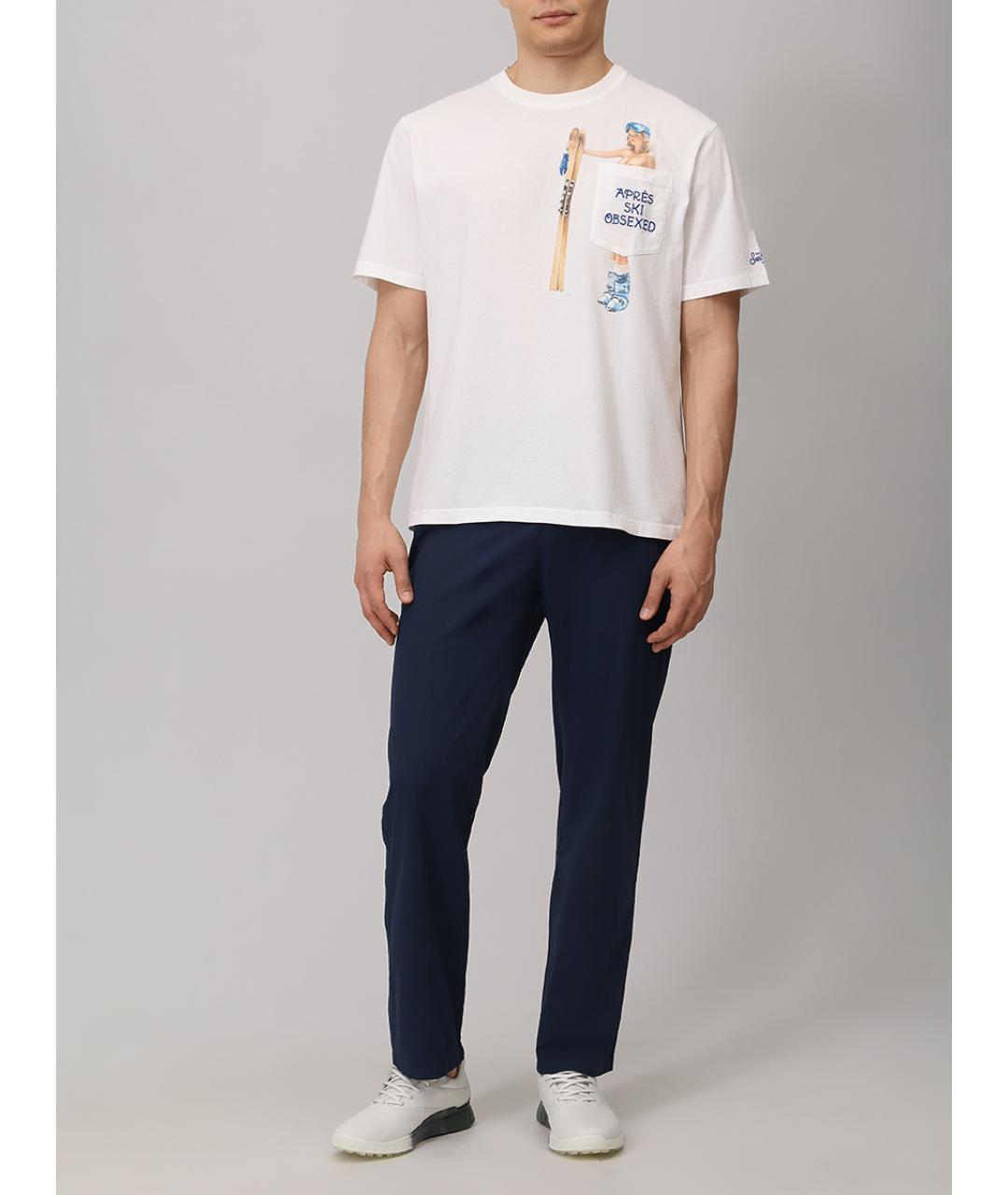 MC2 SAINT BARTH Белая хлопковая футболка, фото 2