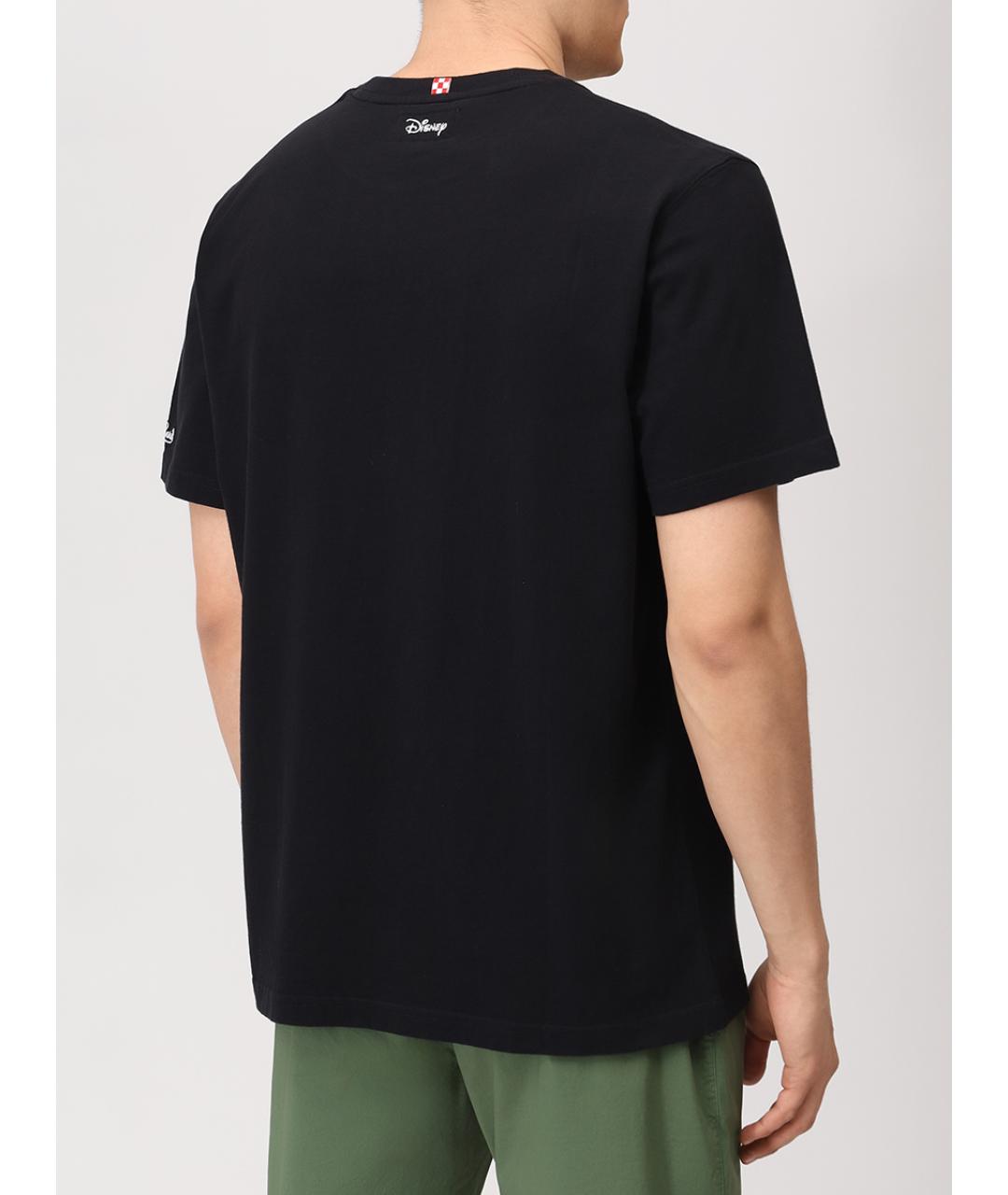 MC2 SAINT BARTH Черная хлопковая футболка, фото 3