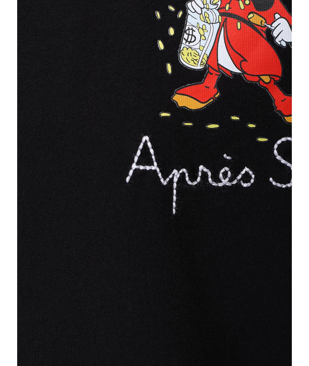 MC2 SAINT BARTH Черная хлопковая футболка, фото 6