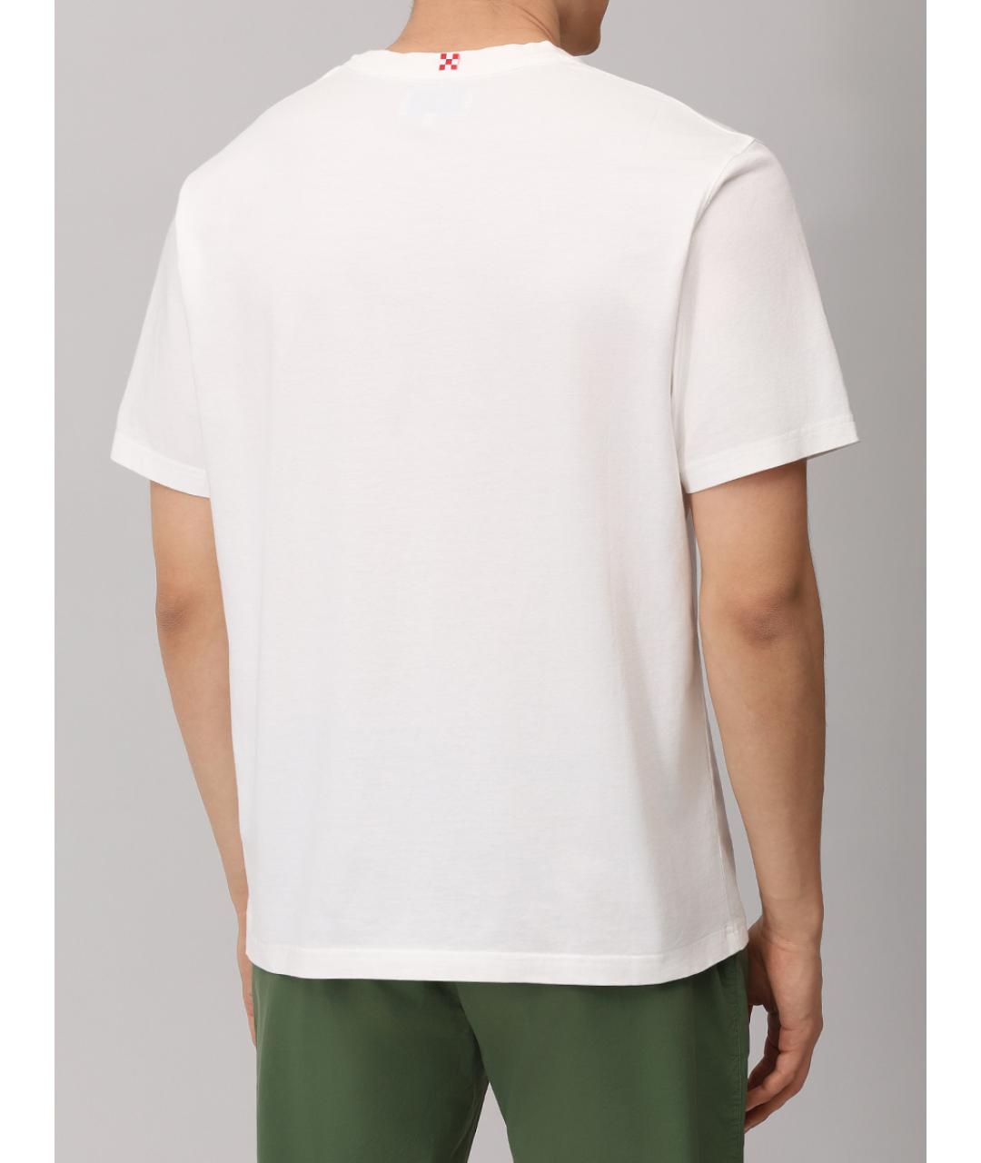 MC2 SAINT BARTH Белая хлопковая футболка, фото 3