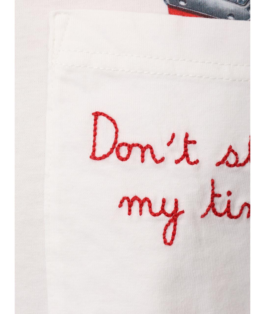 MC2 SAINT BARTH Белая хлопковая футболка, фото 6