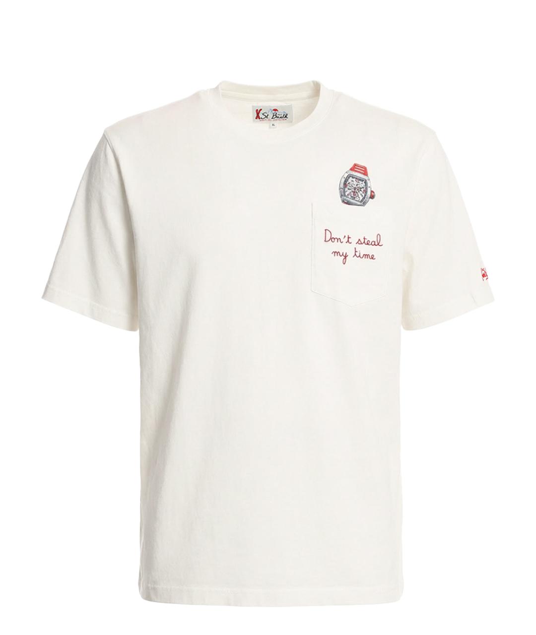 MC2 SAINT BARTH Белая хлопковая футболка, фото 1