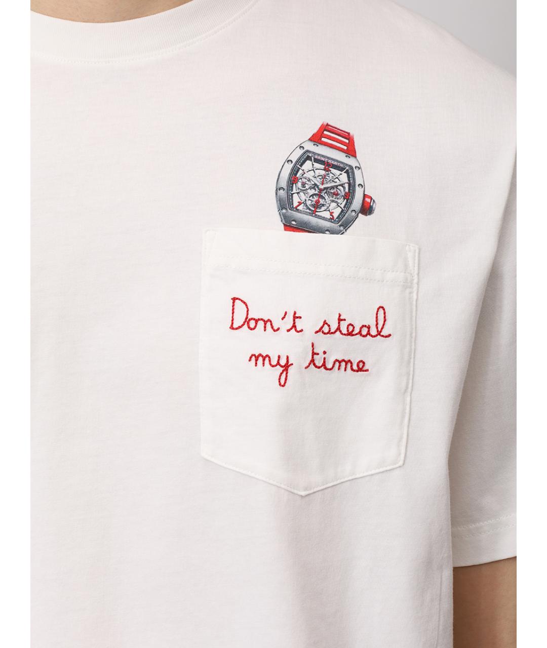 MC2 SAINT BARTH Белая хлопковая футболка, фото 5