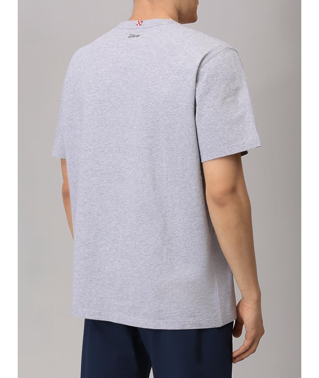 MC2 SAINT BARTH Серая хлопковая футболка, фото 3