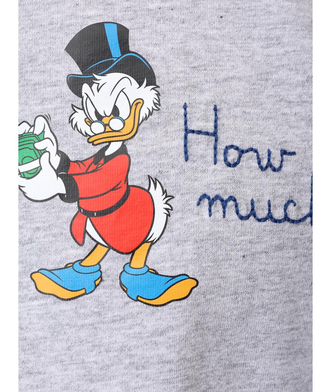 MC2 SAINT BARTH Серая хлопковая футболка, фото 6