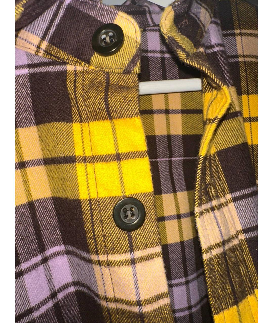 ACNE STUDIOS Желтая хлопковая рубашка, фото 3