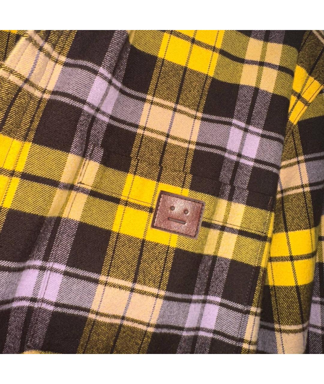 ACNE STUDIOS Желтая хлопковая рубашка, фото 4