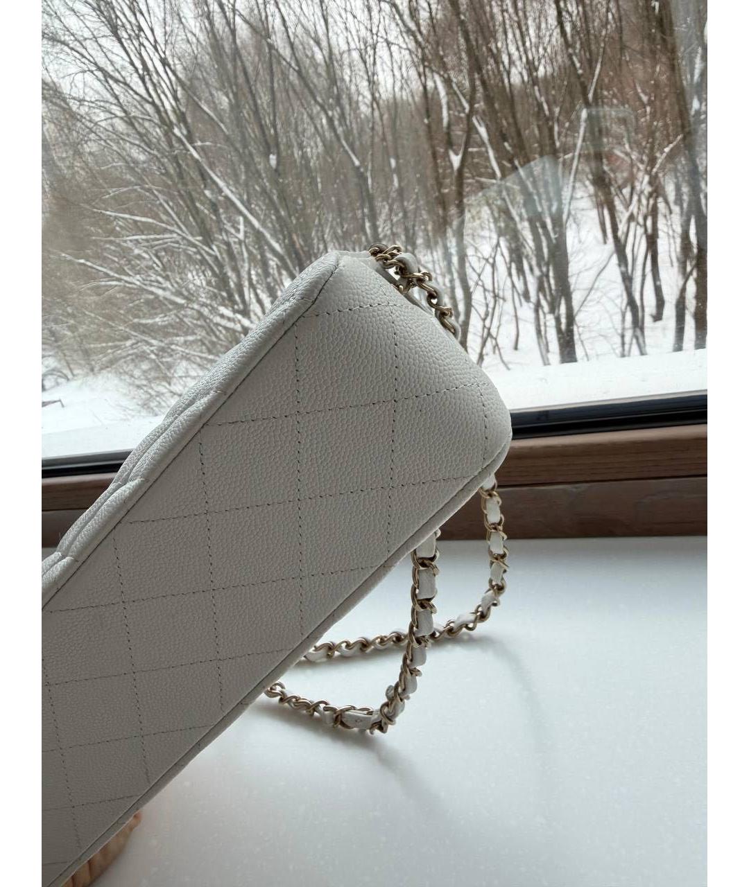 CHANEL Белая сумка через плечо, фото 5