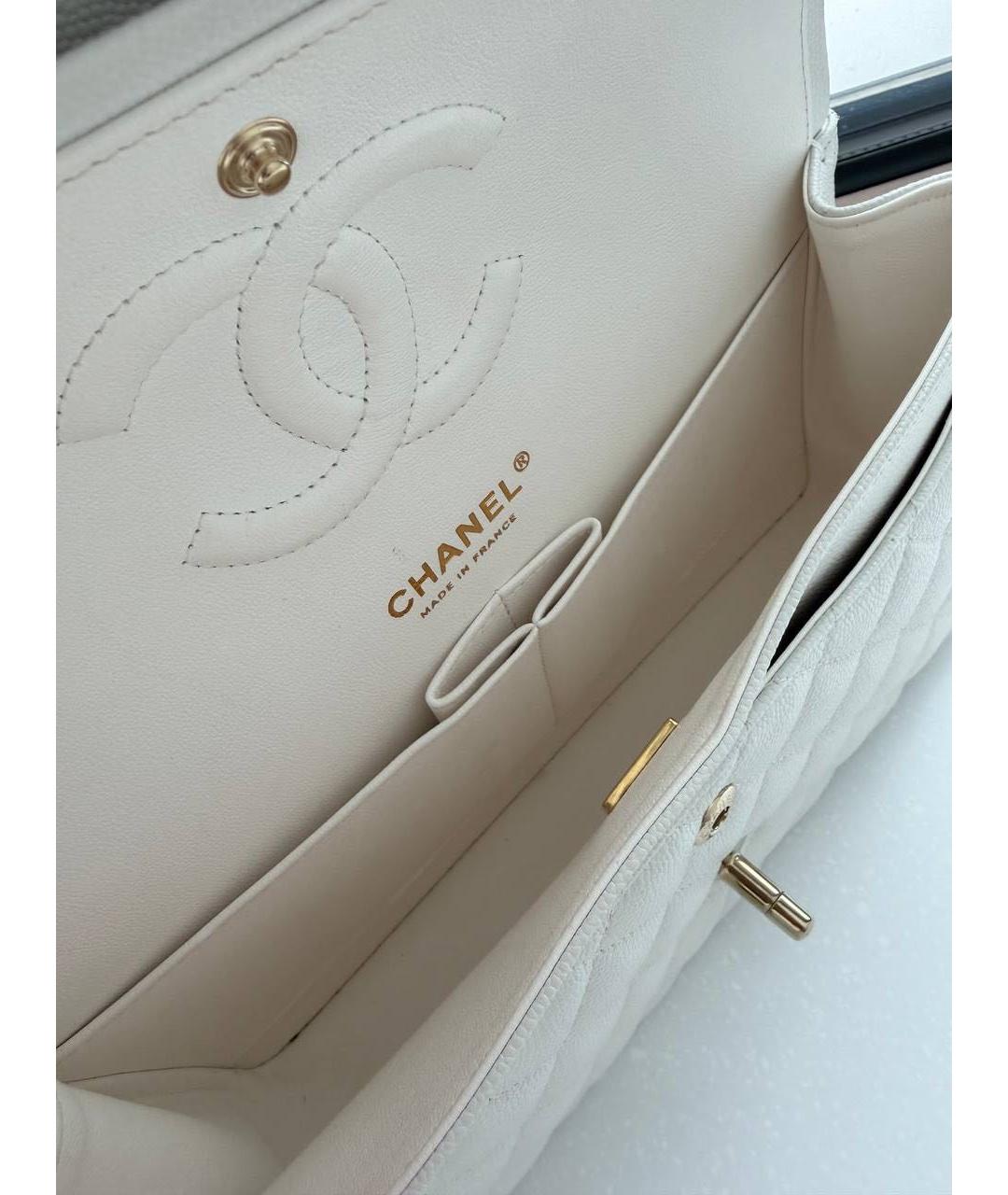 CHANEL Белая сумка через плечо, фото 3