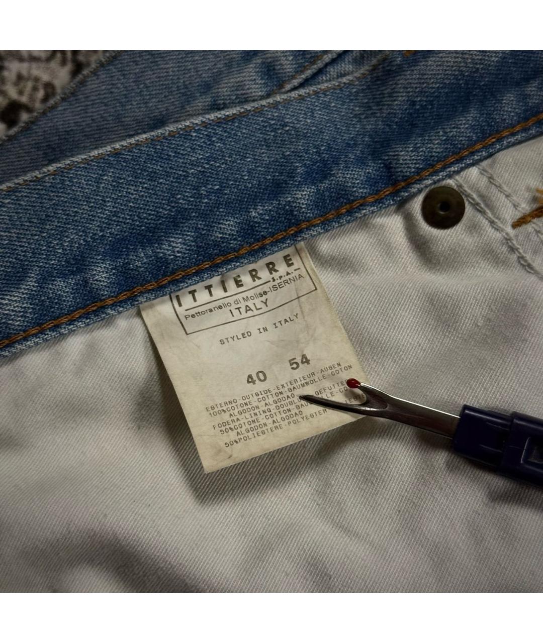 DOLCE&GABBANA Голубые хлопковые джинсы, фото 6