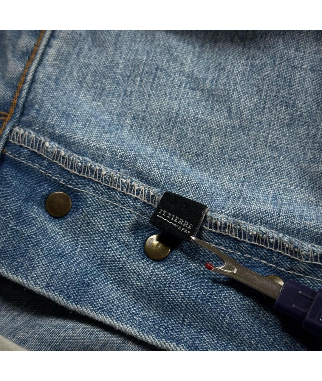 DOLCE&GABBANA Голубые хлопковые джинсы, фото 5