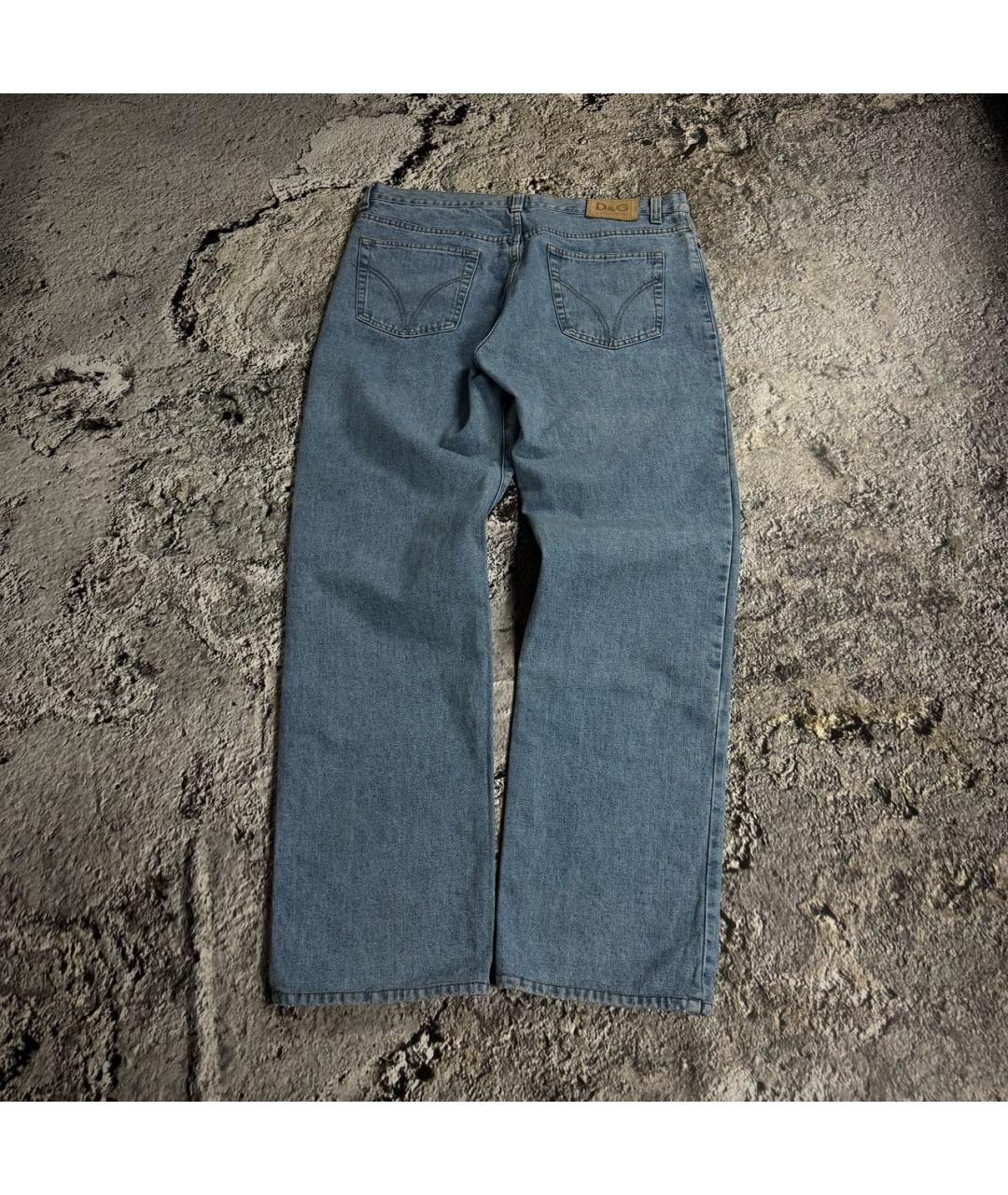 DOLCE&GABBANA Голубые хлопковые джинсы, фото 2