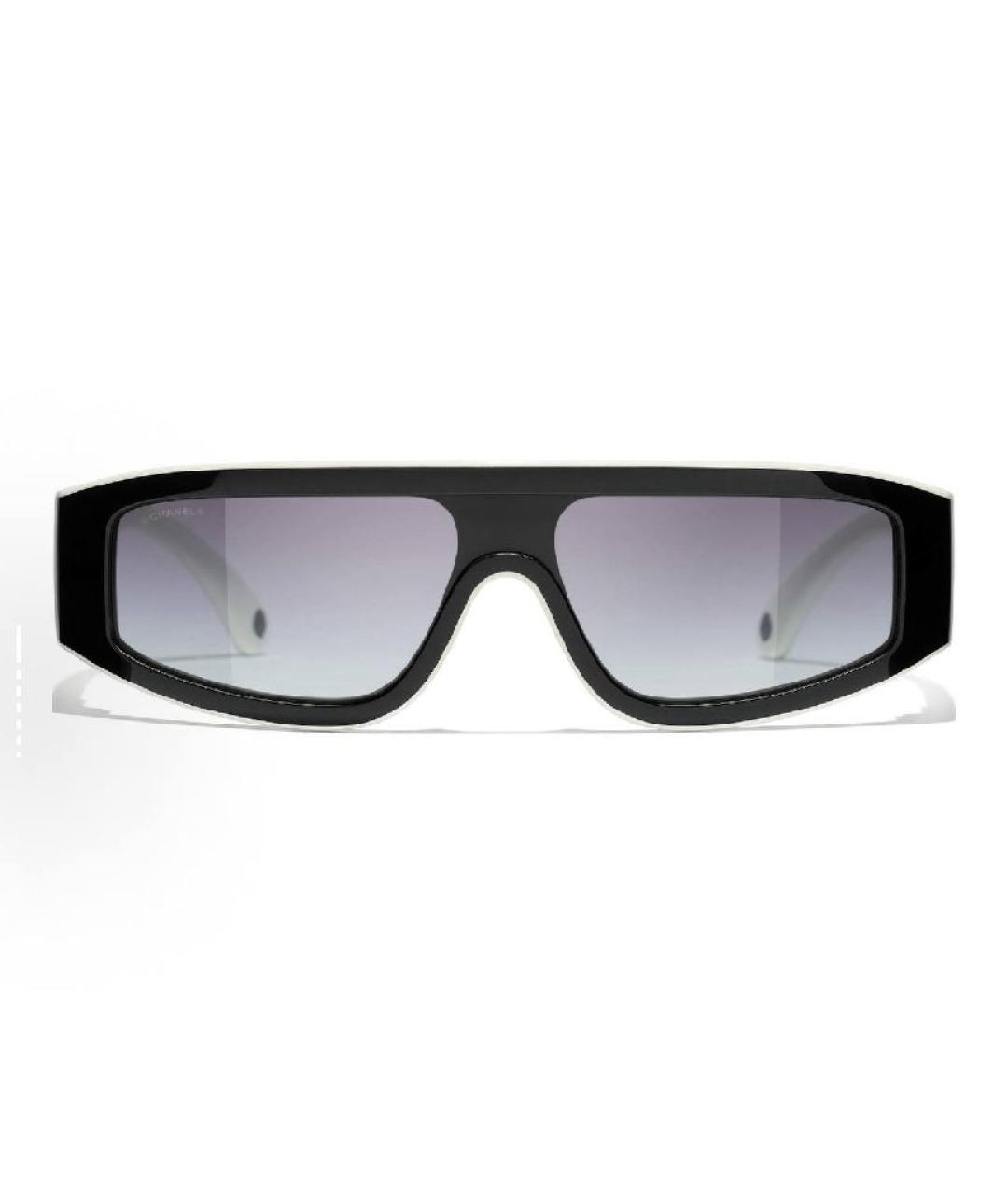 CHANEL Черные пластиковые солнцезащитные очки, фото 5