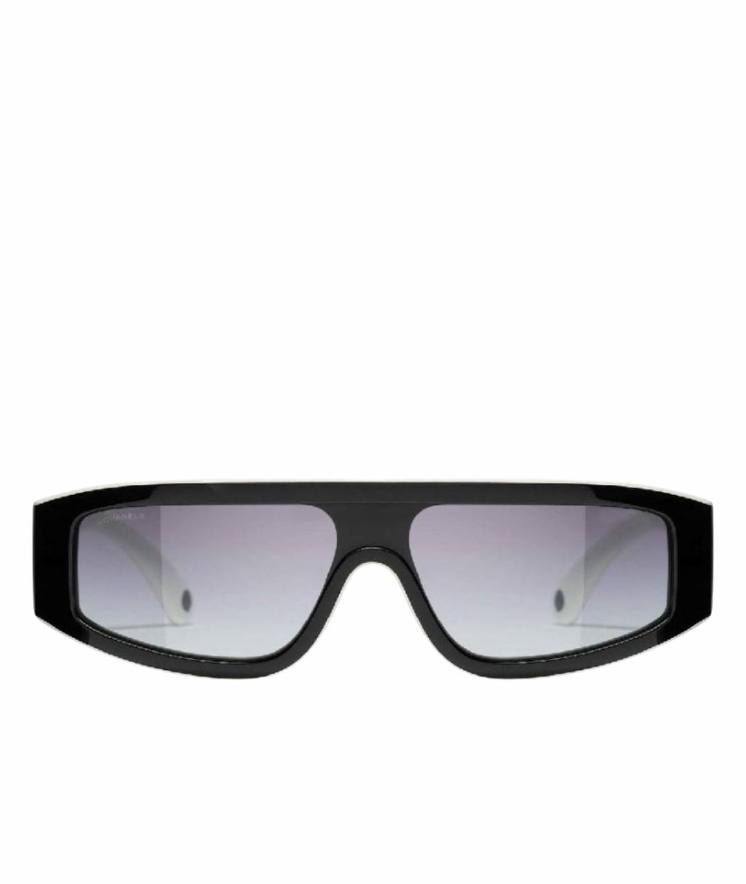 CHANEL Черные пластиковые солнцезащитные очки, фото 1