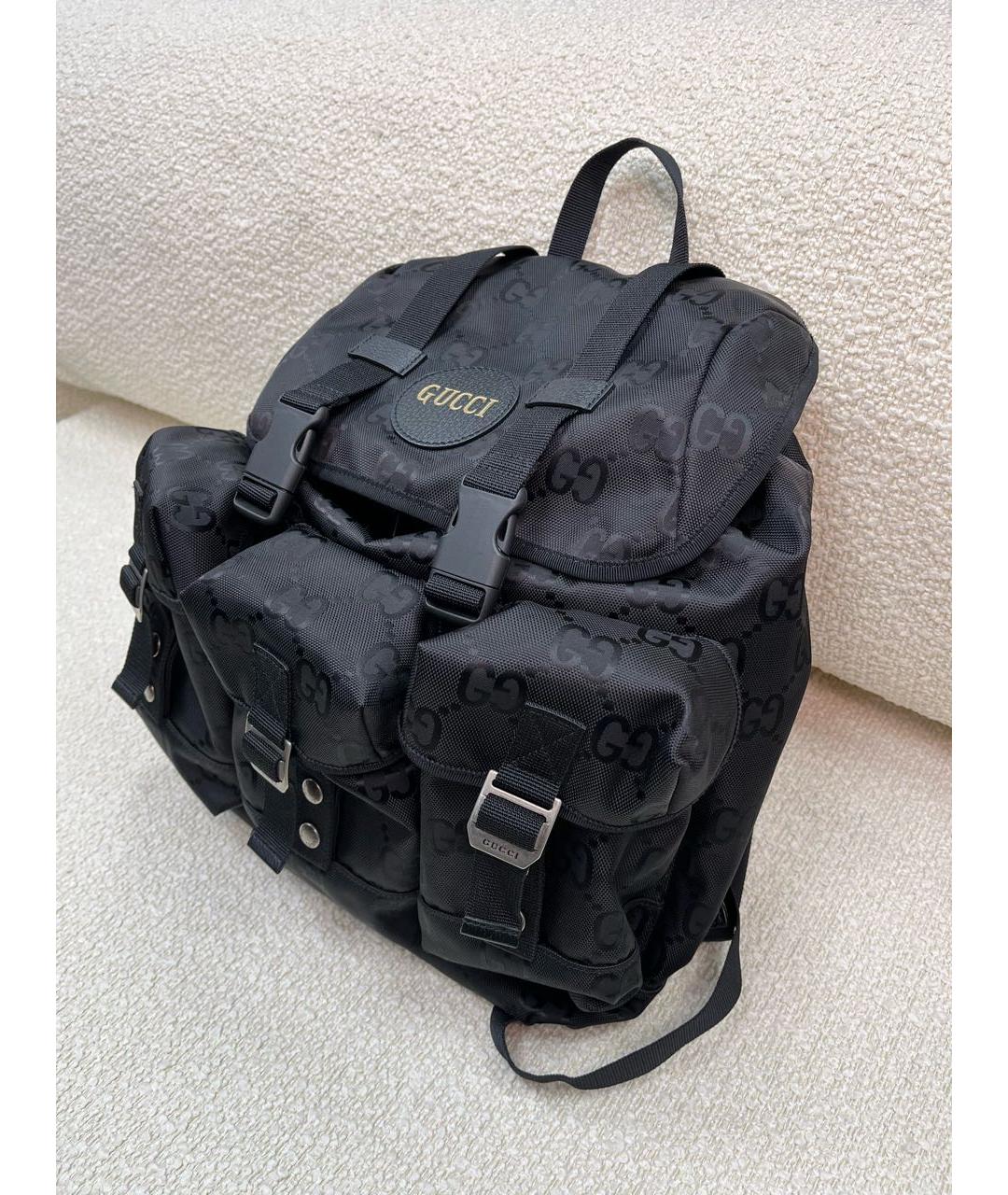 GUCCI Черный тканевый рюкзак, фото 5