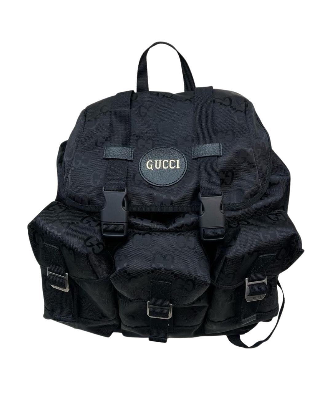 GUCCI Черный тканевый рюкзак, фото 1