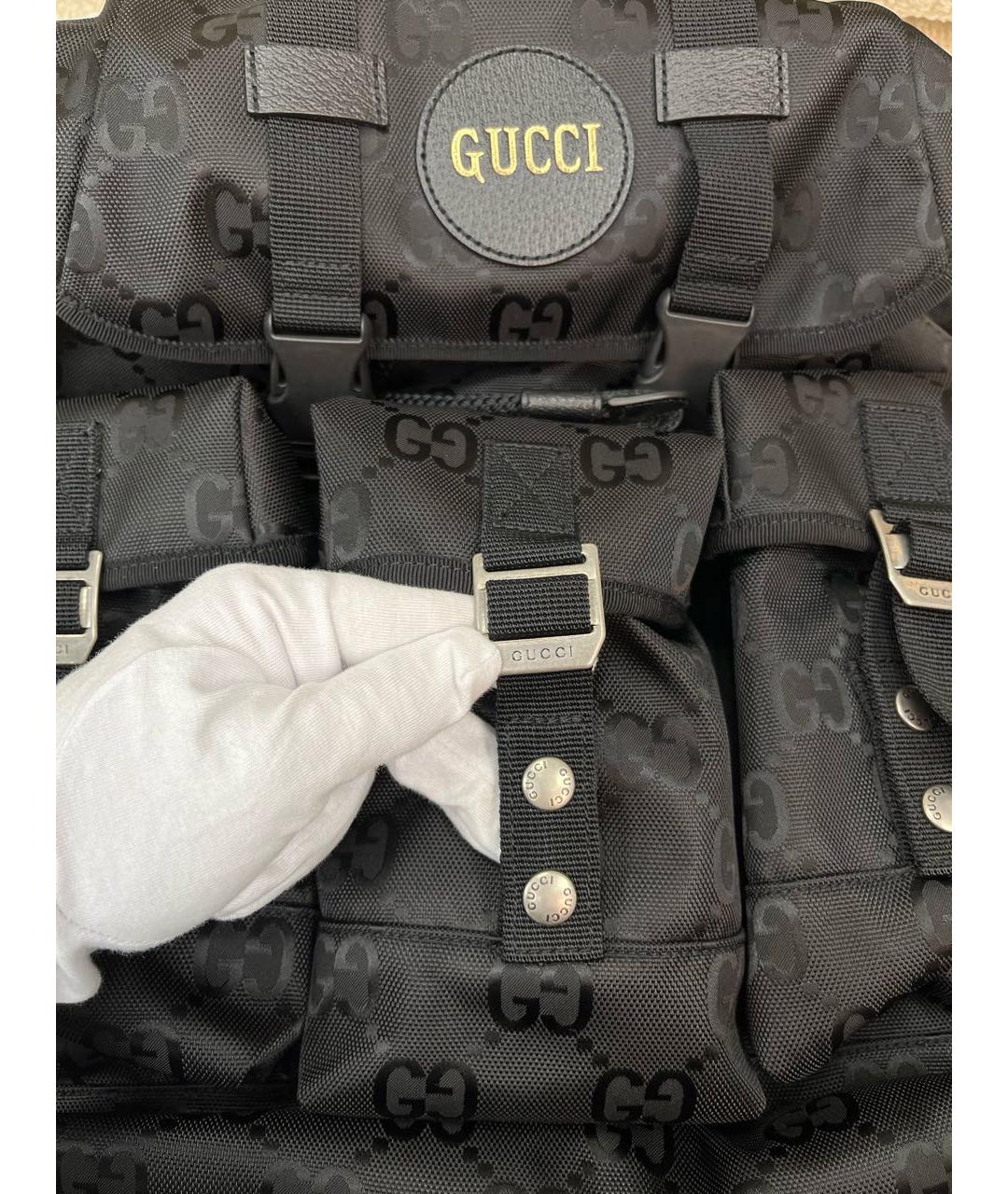 GUCCI Черный тканевый рюкзак, фото 7