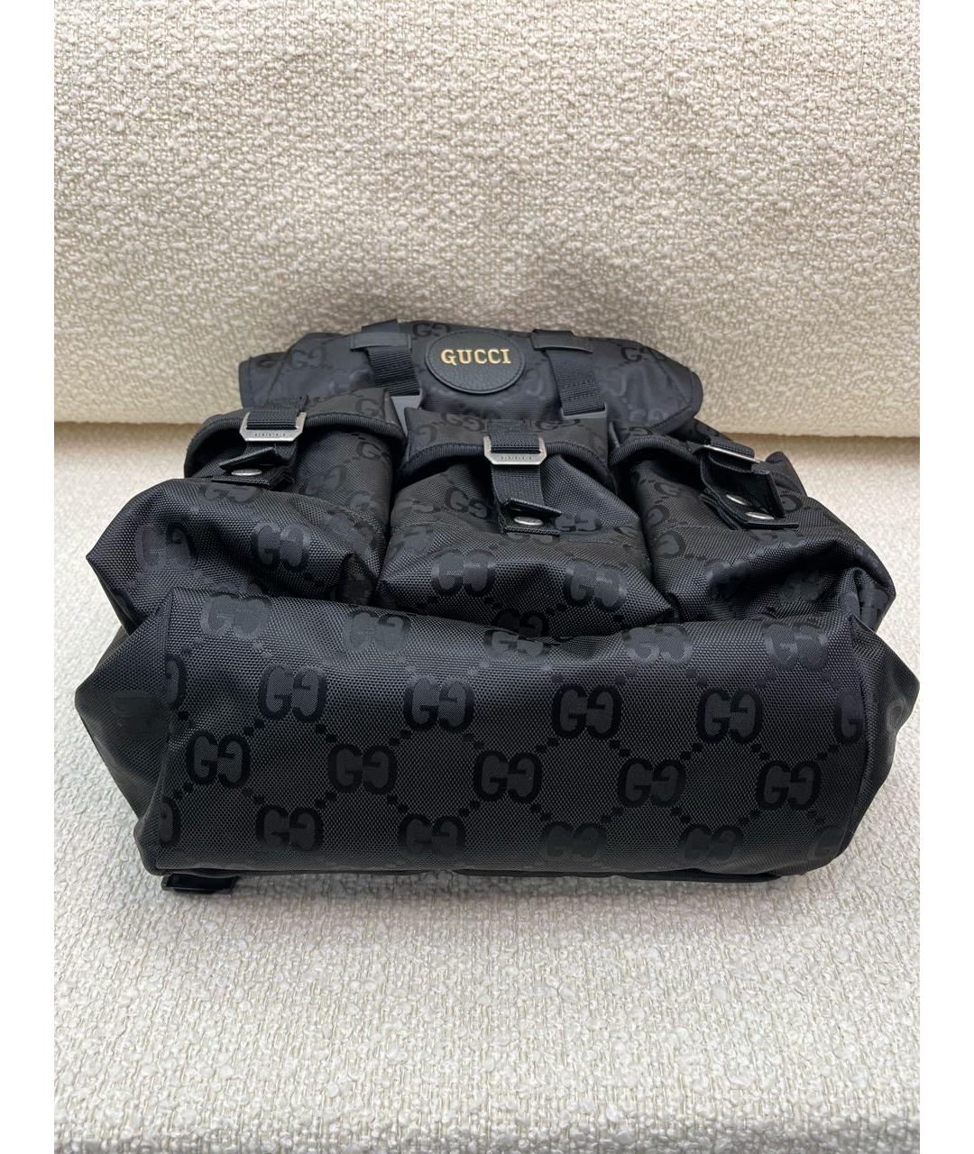 GUCCI Черный тканевый рюкзак, фото 6
