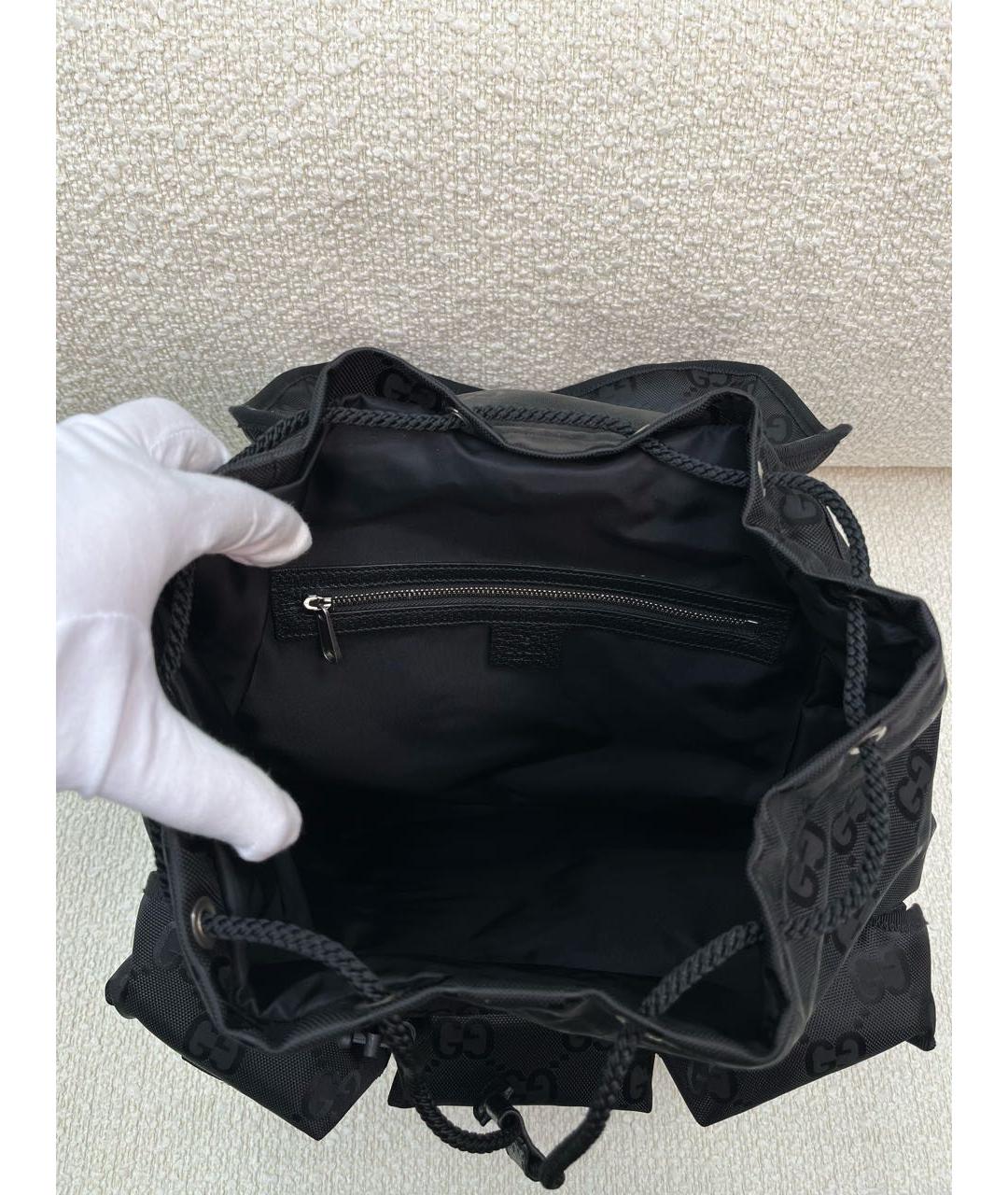 GUCCI Черный тканевый рюкзак, фото 4