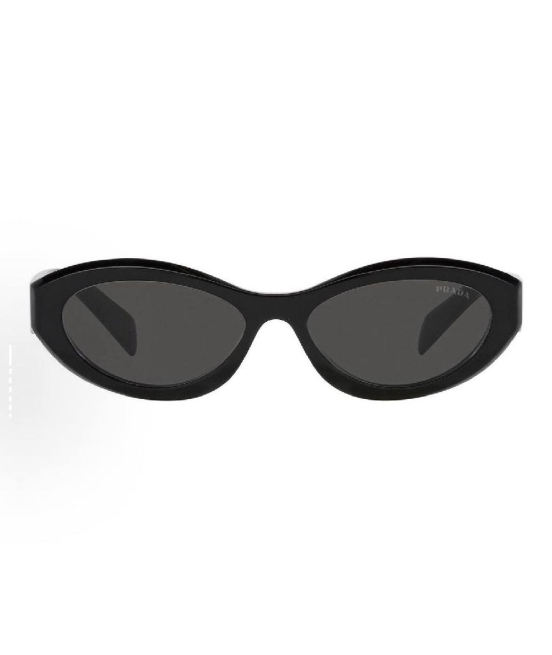 PRADA Черные пластиковые солнцезащитные очки, фото 3