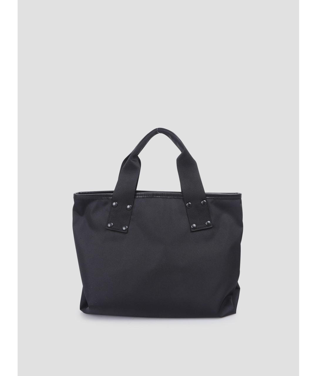 SACAI Черная тканевая сумка тоут, фото 3