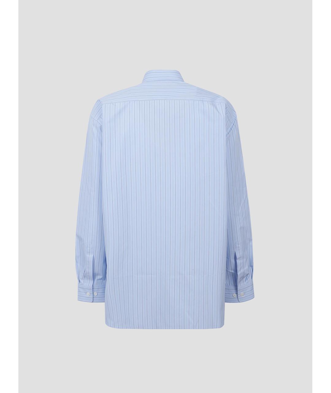 DRIES VAN NOTEN Голубая хлопковая кэжуал рубашка, фото 2