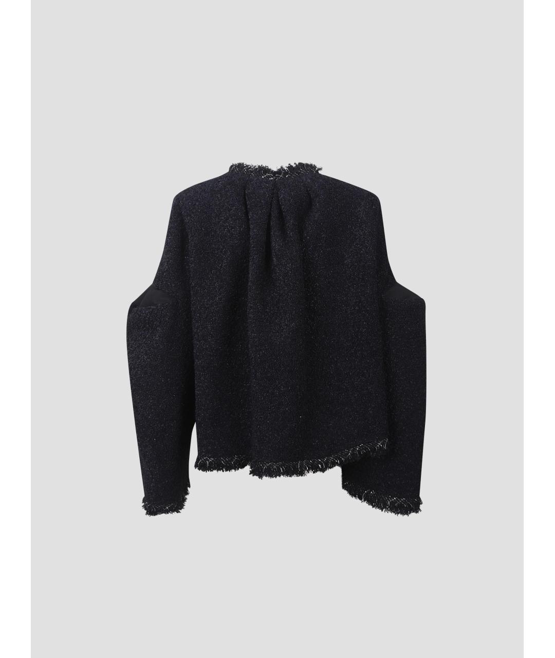 SACAI Черный полиамидовый жакет/пиджак, фото 2