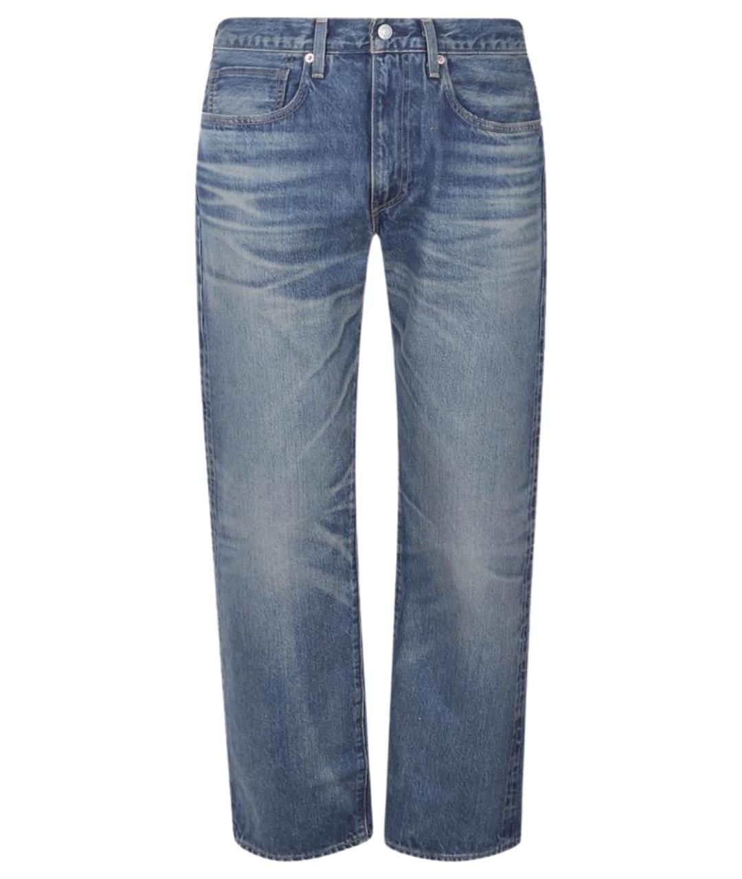 LEVI'S Синие хлопковые прямые джинсы, фото 1