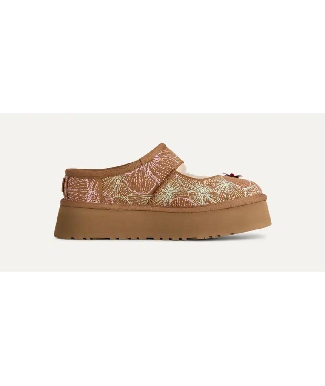 UGG AUSTRALIA Коричневые нубуковые ботинки, фото 4