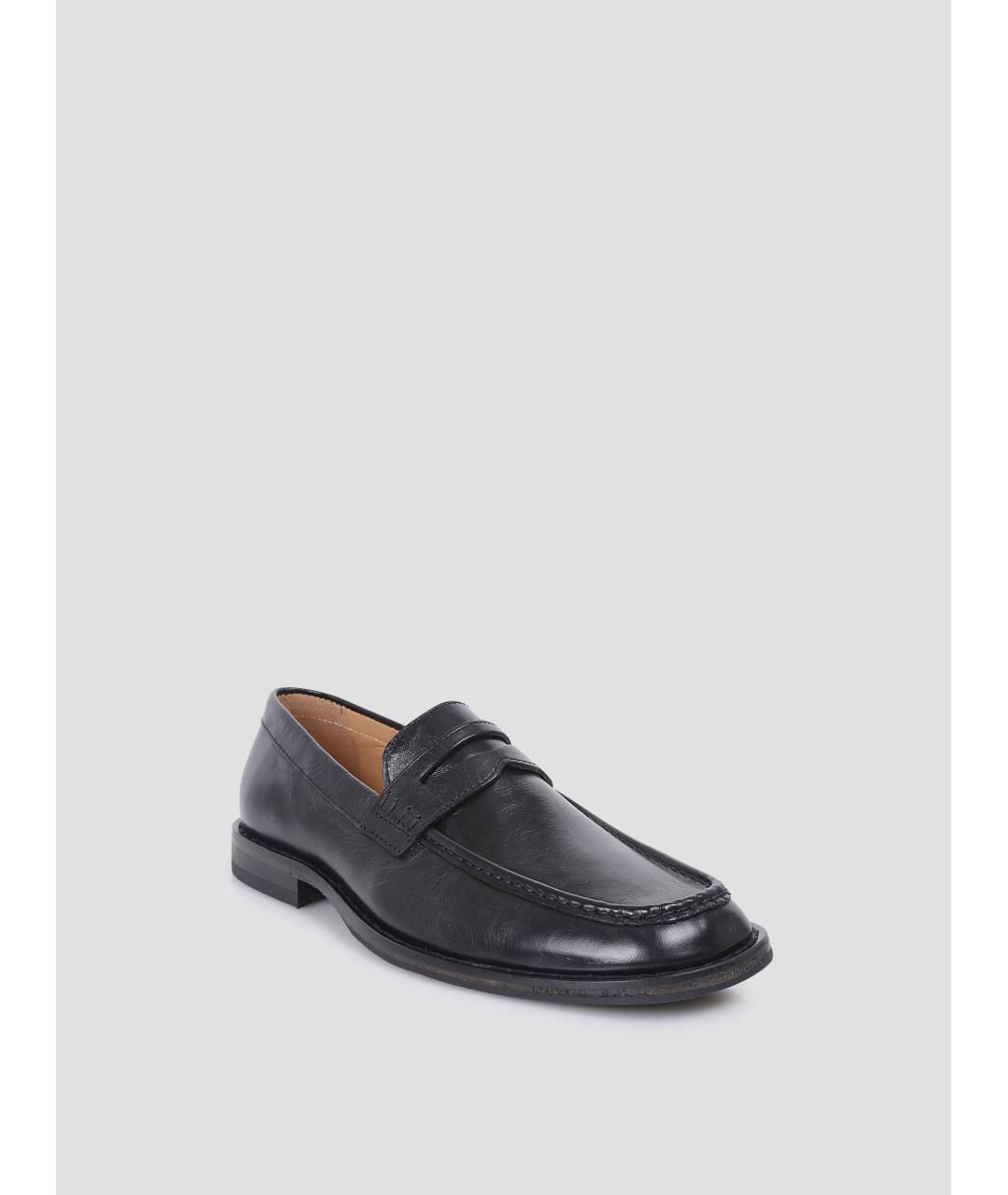 OUR LEGACY Черные кожаные лоферы, фото 3