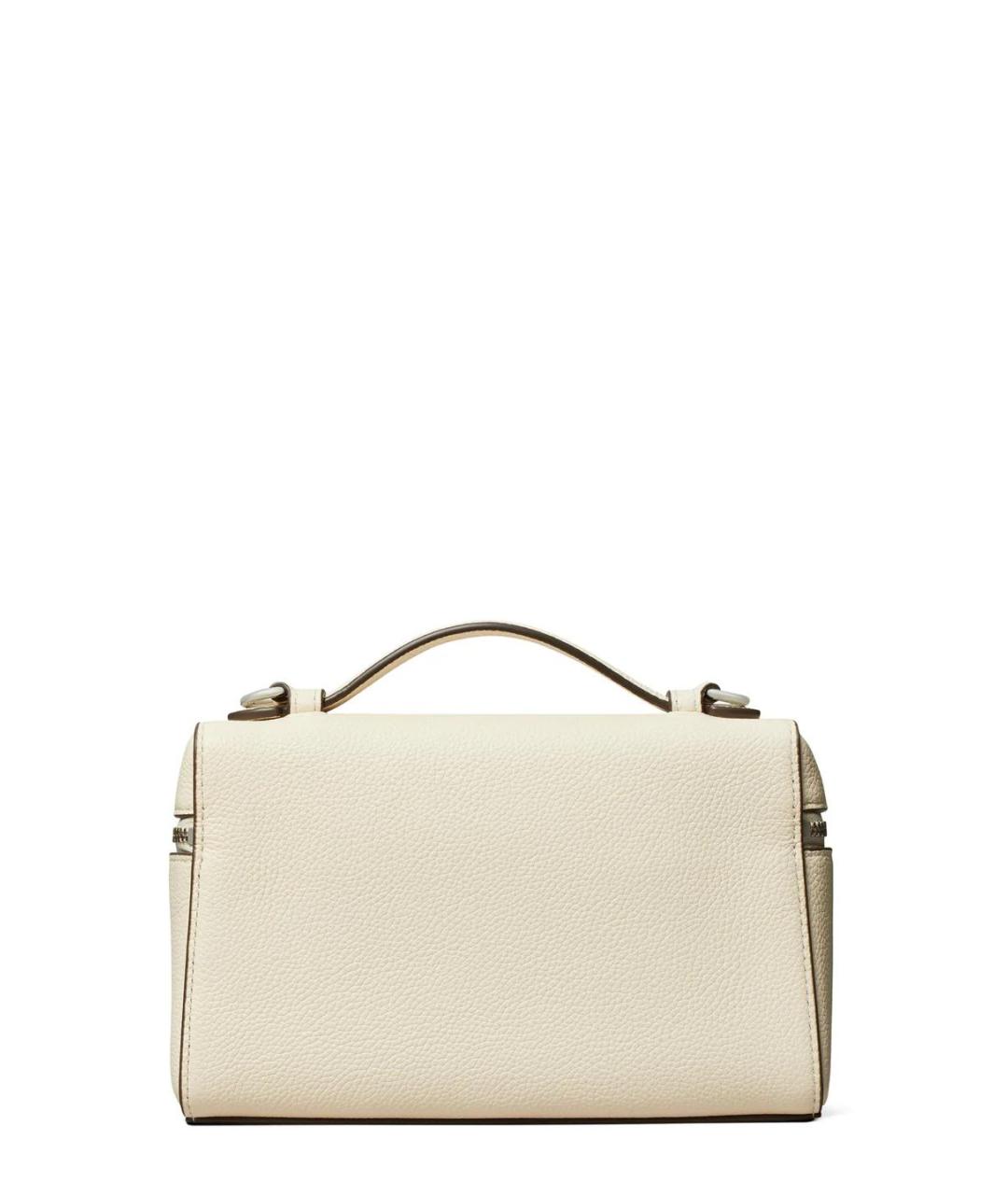 TORY BURCH Бежевая кожаная сумка через плечо, фото 2