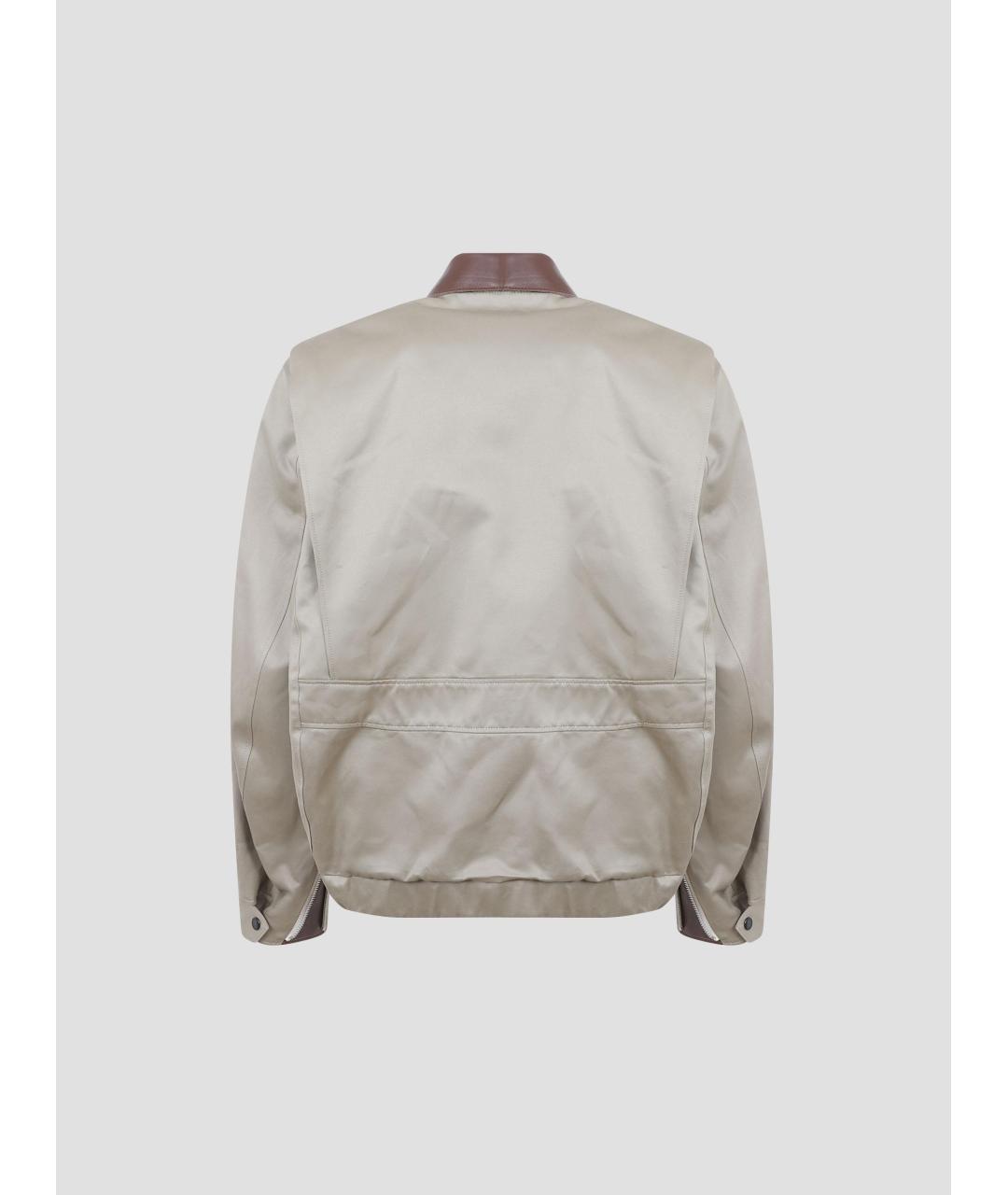 SACAI Бежевая хлопковая куртка, фото 2