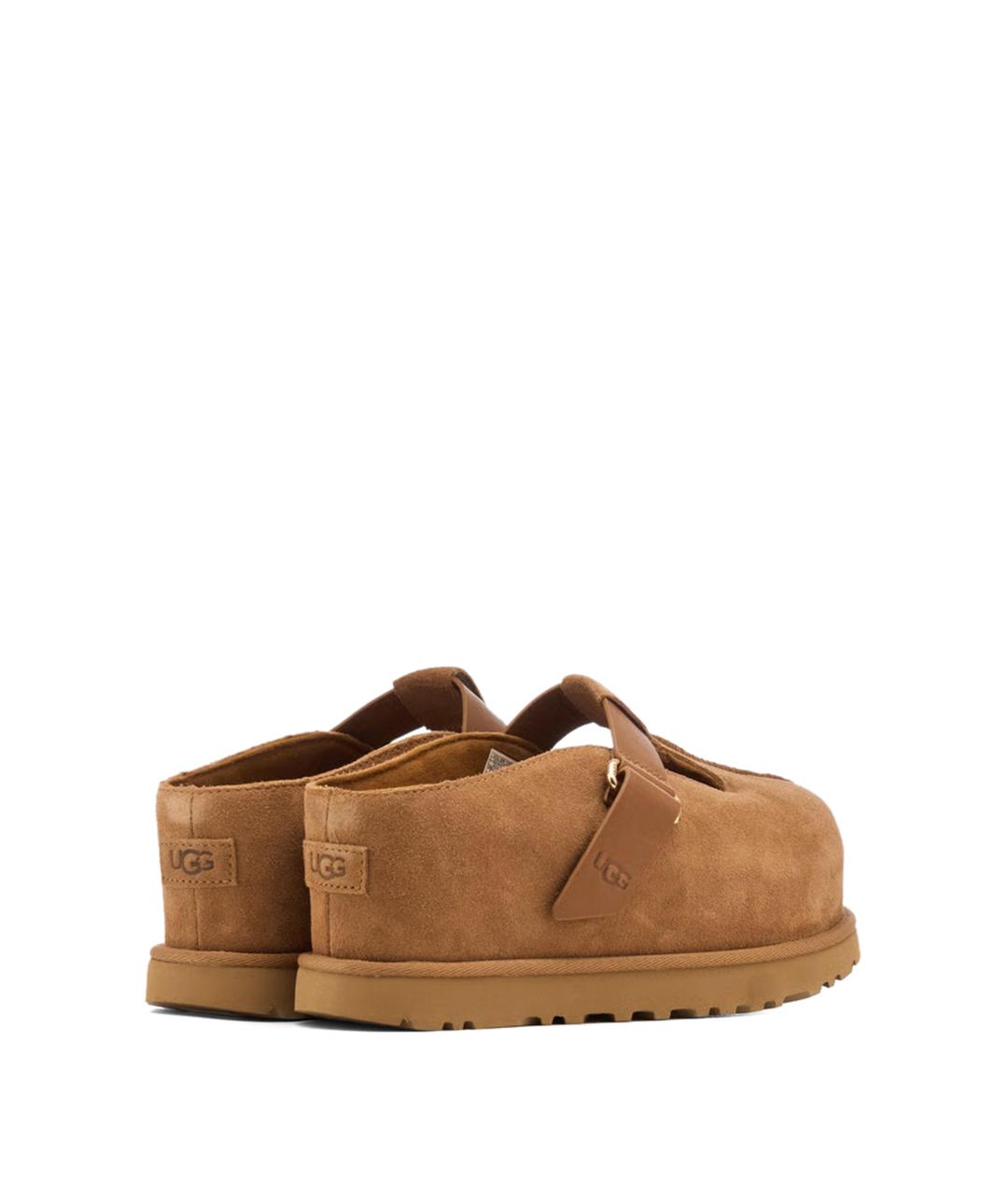 UGG AUSTRALIA Коричневые замшевые сабо, фото 2
