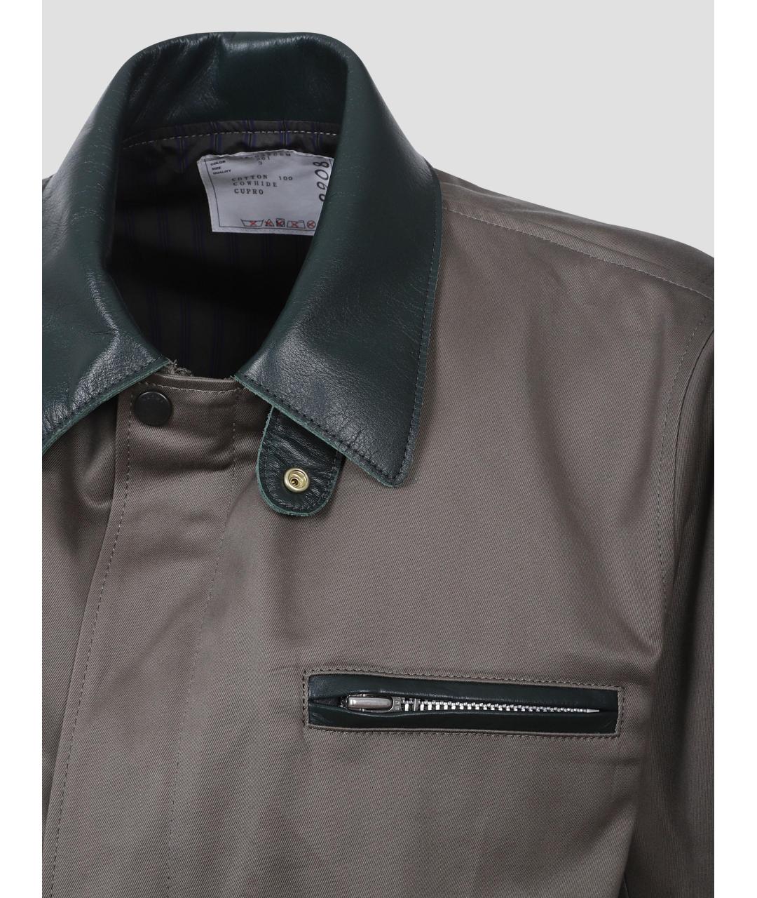 SACAI Серая хлопковая куртка, фото 3