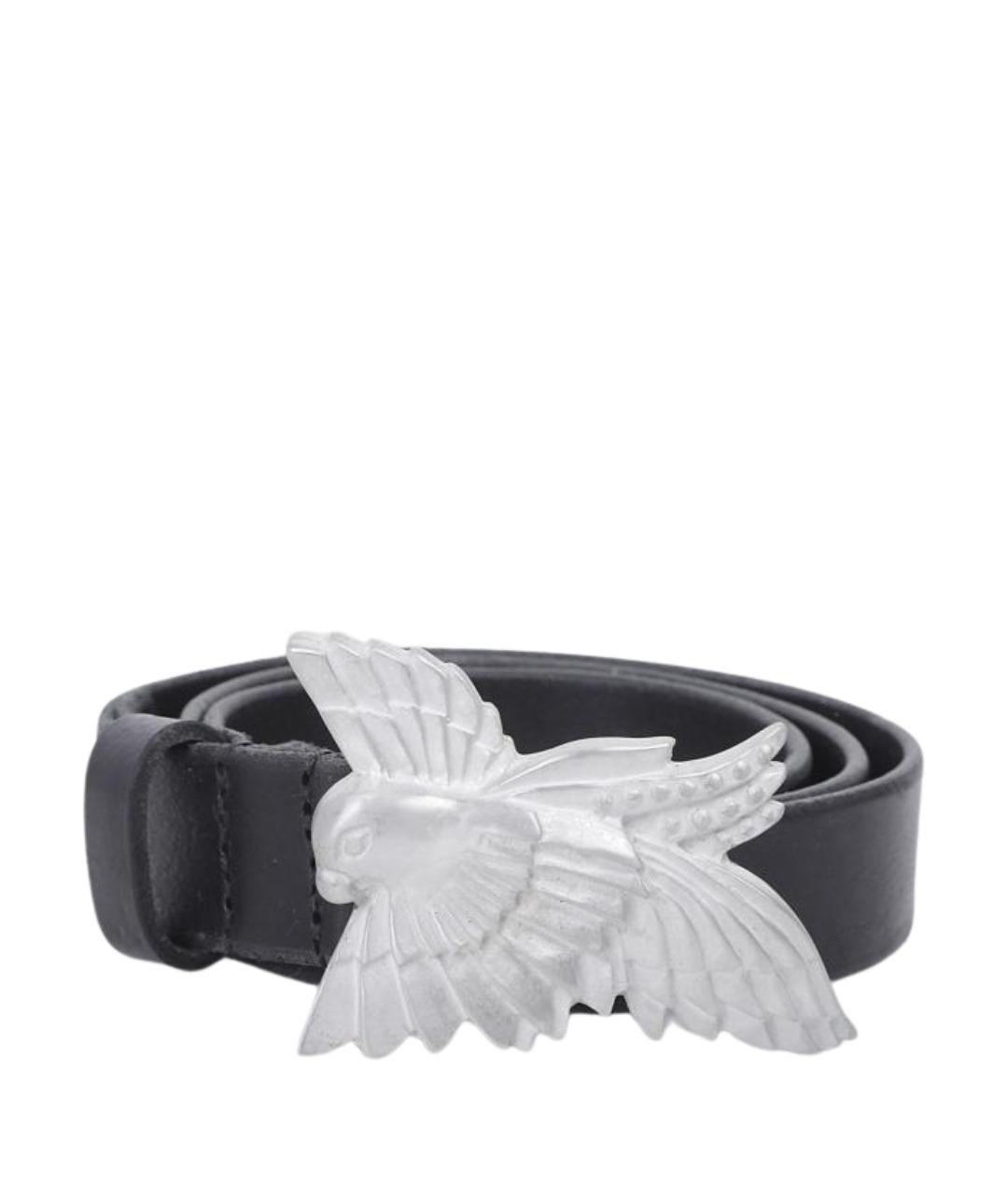 OUR LEGACY Черный кожаный ремень, фото 1