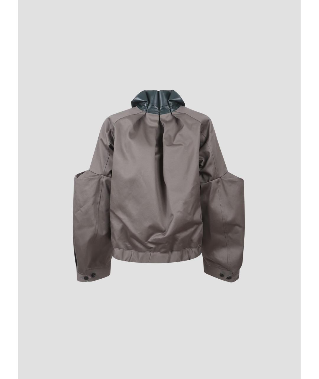 SACAI Коричневая хлопковая куртка, фото 2