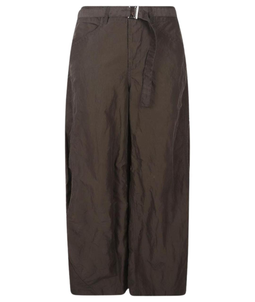 SACAI Хаки полиамидовые повседневные брюки, фото 1