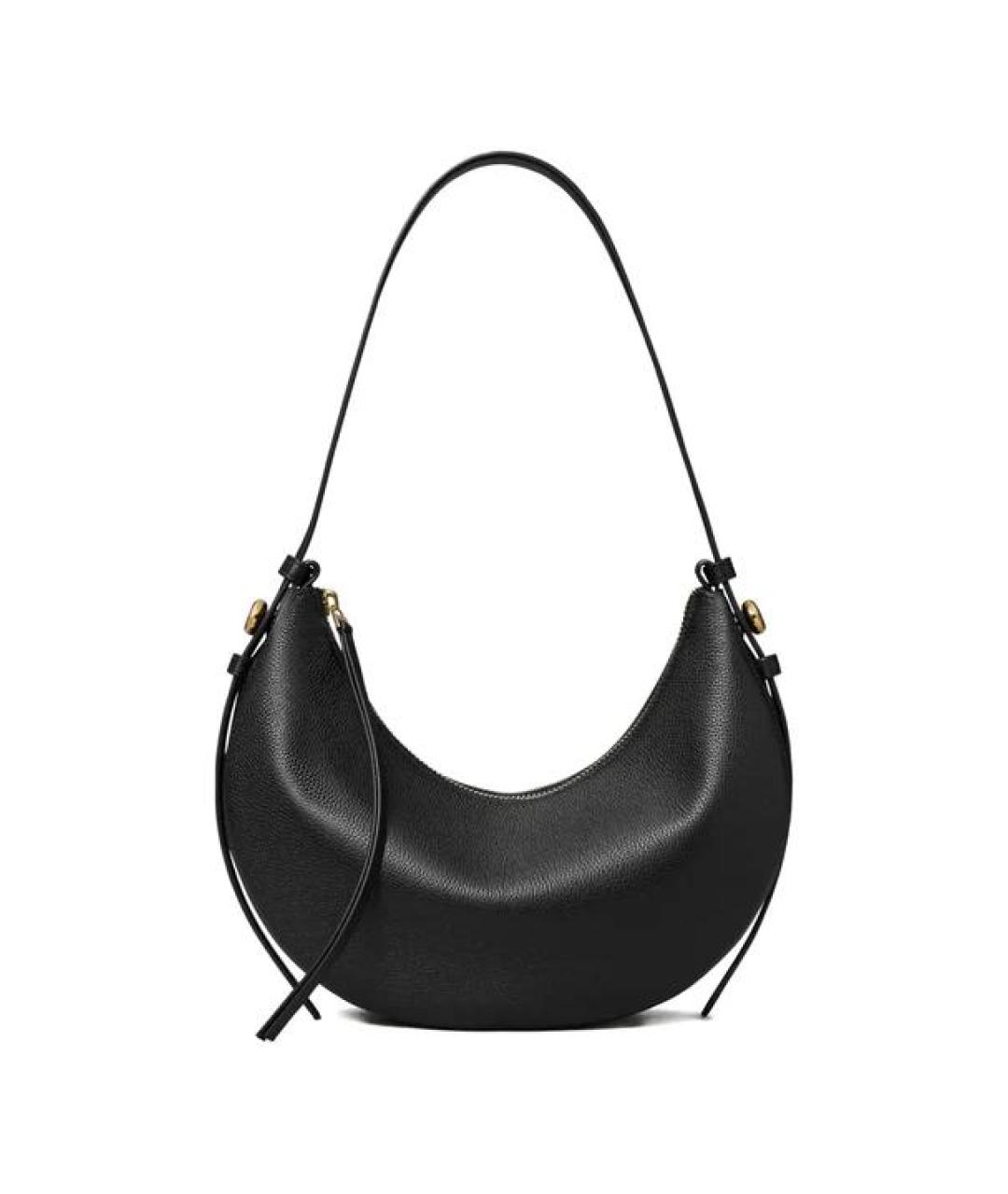 TORY BURCH Черная кожаная сумка через плечо, фото 1