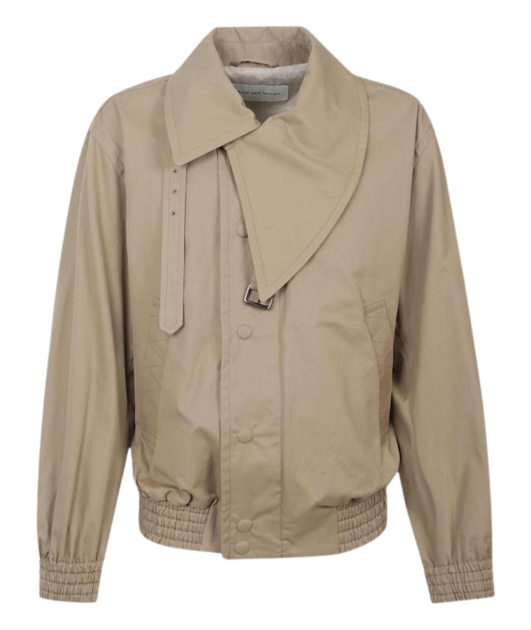 DRIES VAN NOTEN Бежевая хлопковая куртка, фото 1