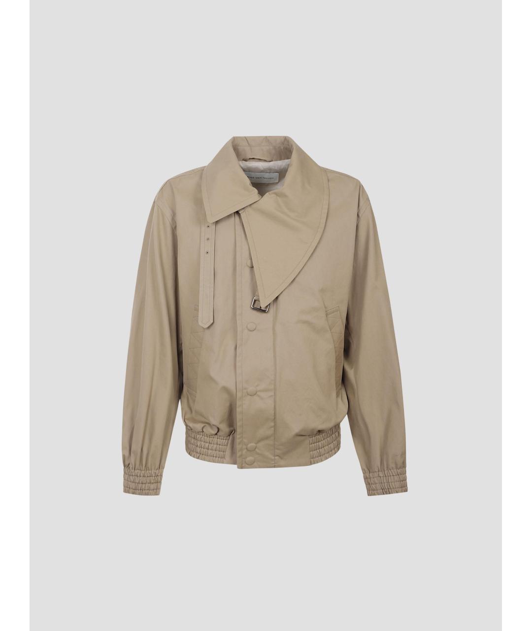 DRIES VAN NOTEN Бежевая хлопковая куртка, фото 4