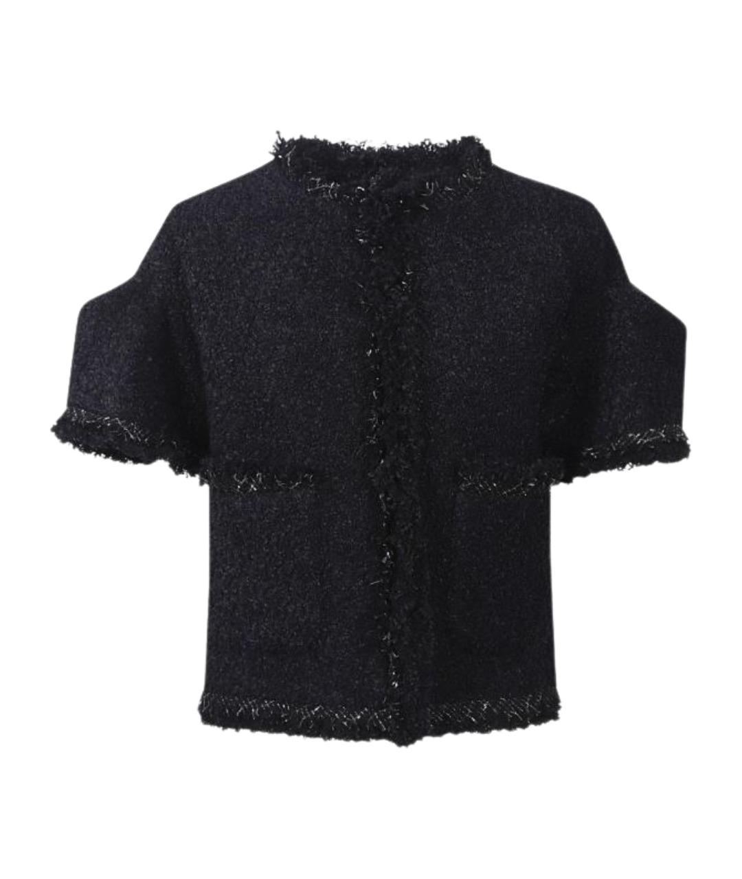 SACAI Черный полиамидовый жакет/пиджак, фото 1