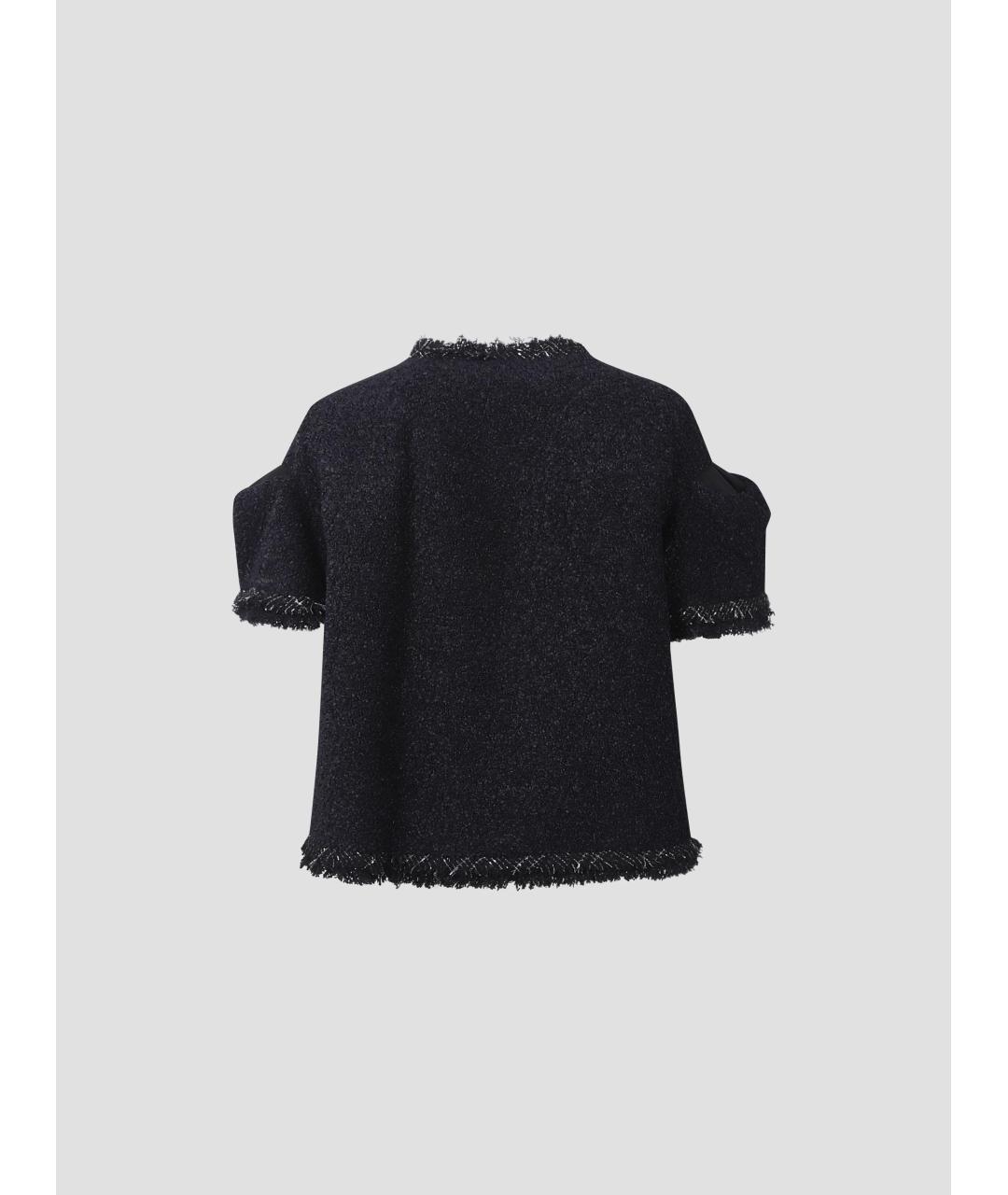 SACAI Черный полиамидовый жакет/пиджак, фото 2